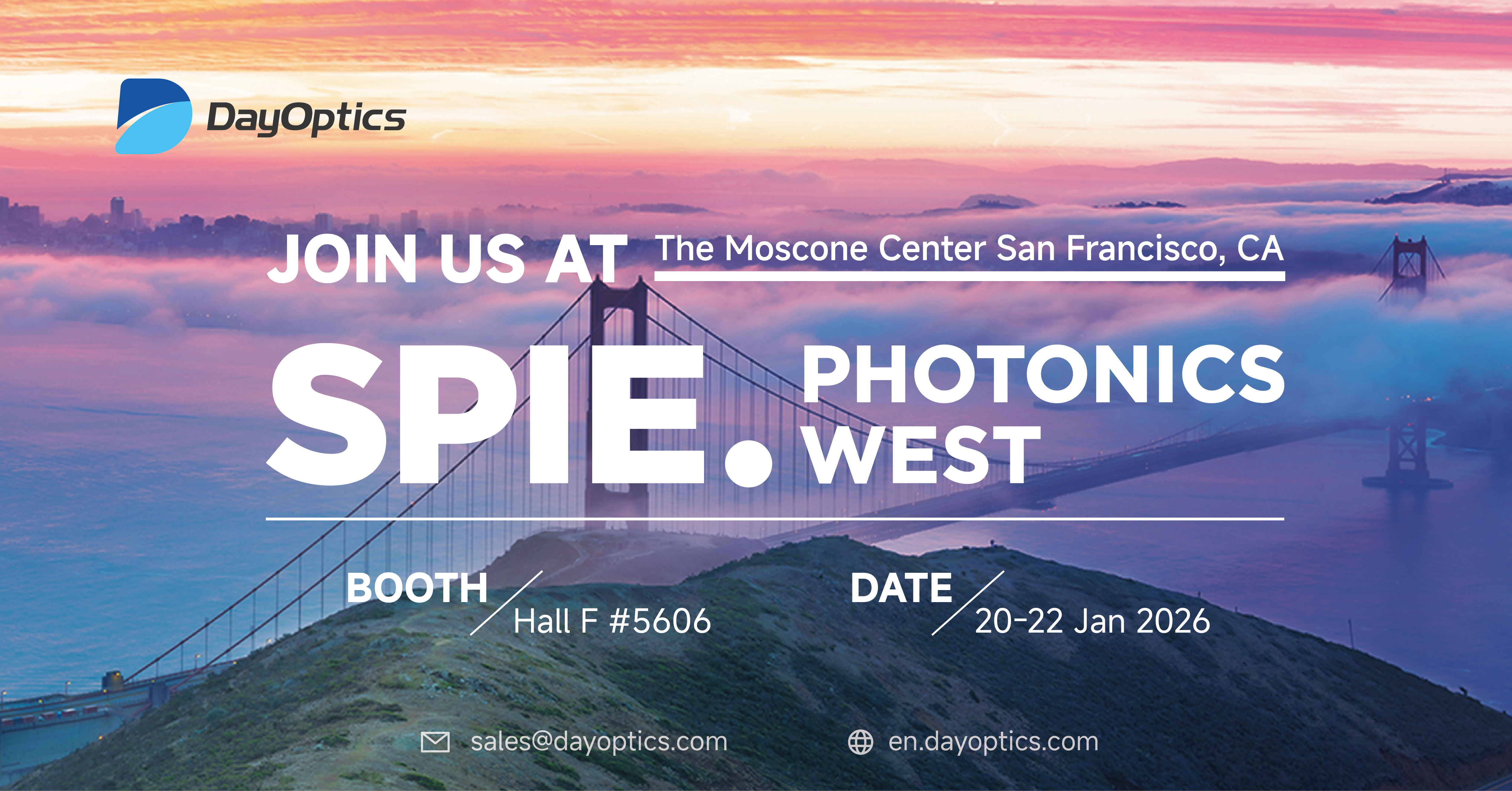 2026 West Coast Show | Destination Optoelectronics, showcasing its core technology solutions